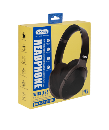 Слушалки с Bluetooth Yookie YB9, AUX, Различни цветове - 20547