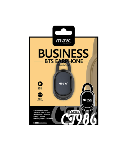 Bluetooth слушалка Moveteck CT986, Различни цветове - 20432